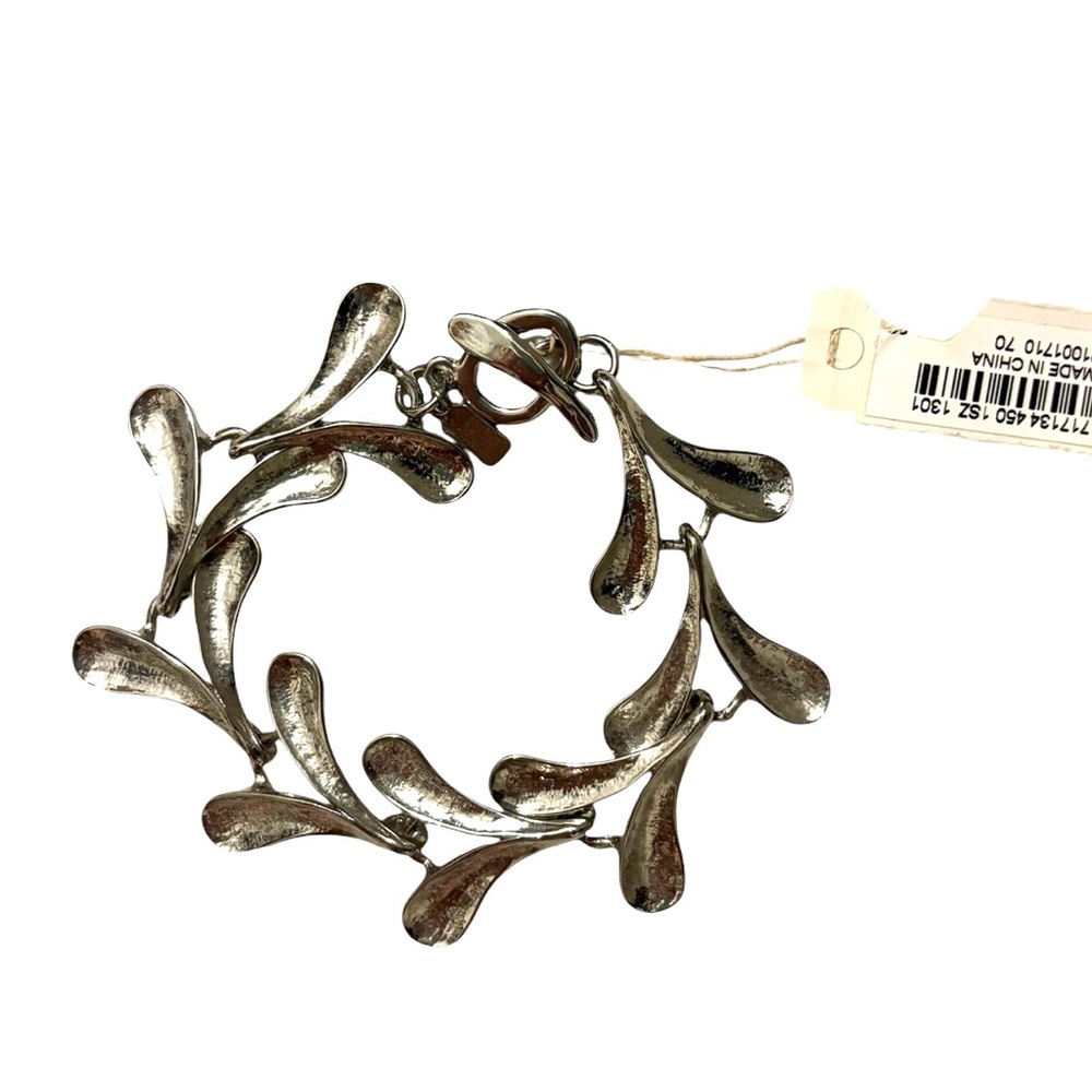 Silver Leaf Motif Bracelet